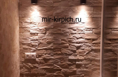 Отделка лоджии декоративным кирпичом Неаполь 381