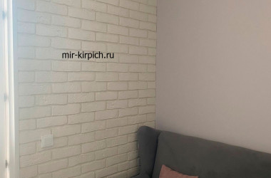 Гипсовый кирпич Дижон 100 в отделке комнаты