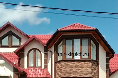 Внешняя отделка дома с кирпичом Нью-Йорк 103