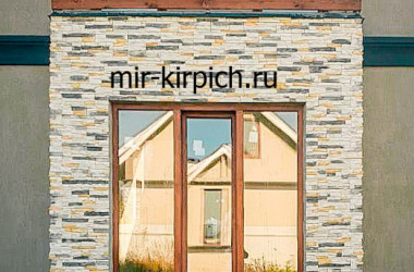 Искусственный камень Верона 088 в отделке загородного дома