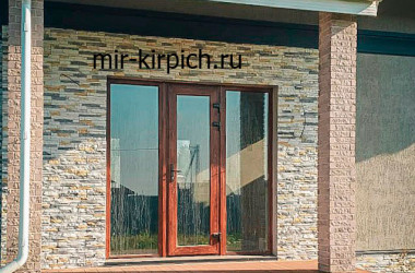 Искусственный камень Верона 088 в отделке загородного дома
