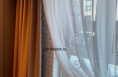 Гостиная в стиле Loft с декоративным кирпичом Ivory