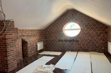 Чердак в стиле Loft с декоративным кирпич Охта