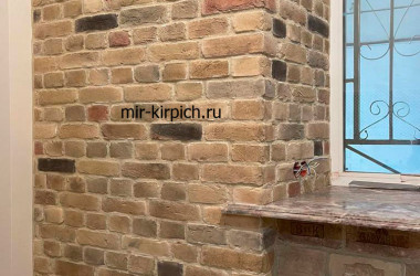 Комната в стиле Loft с декоративным кирпичом Сестра