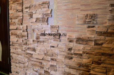 Отделка прихожей гипсовым камнем Архангельский грот Аликанте