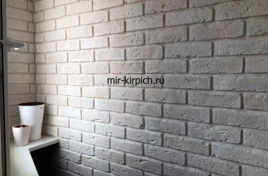 Декоративный кирпич Бремен Брик 305-00 в интерьере комнаты