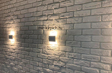 Декоративный кирпич Бремен Брик 305-00 в интерьере комнаты