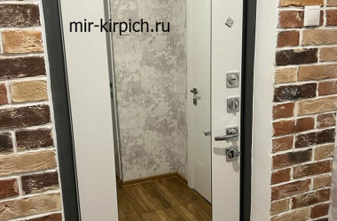 Отделка интерьера квартиры декоративным кирпичом Лондон Брик 303-90