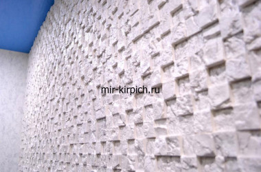 3D мозаика Белая скала в отделке стены комнаты