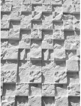 Гипсовая плитка 3D мозаика Белый